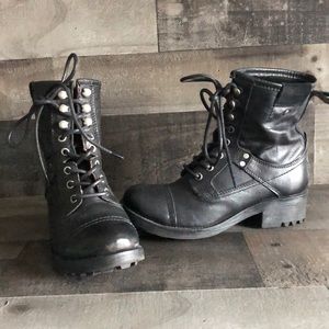 Steve Madden Leather Motorcycle Boots